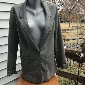 H&M Grey Gray  blazer large 10